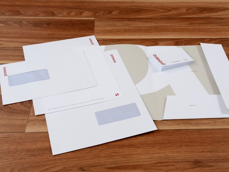 Provero Treuhand AG, professionelle Umsetzung von Geschäftsdrucksachen durch die Wallimann Druck und Verlag AG