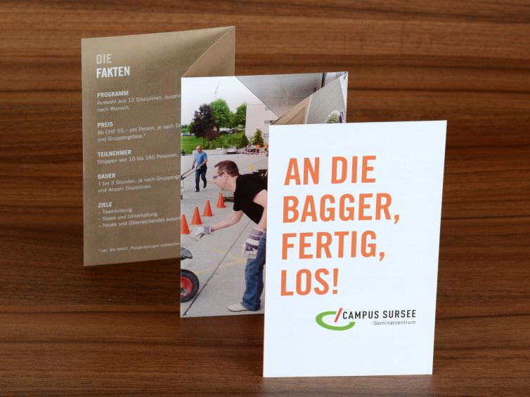 Zick-zack-Falzflyer, Campus Sursee, Oberkirch