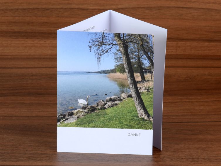 Danksagungskarten in diversen Ausführungen, Wallimann Druck und Verlag AG