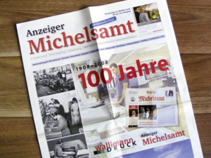 100-Jahr-Jubiläum Anzeiger Michelsamt, Wallimann Druck und Verlag AG, Sonderbeilage
