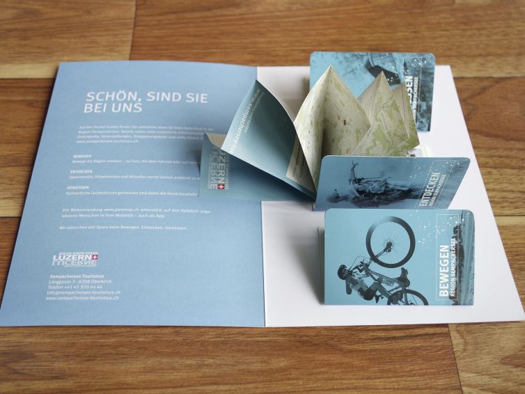 Pocketguide, Set, Sempachersee Tourismus, Oberkirch, gedruckt von der Wallimann Druck und Verlag AG