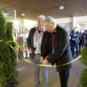 Eröffnung der Gewerbeausstellung Beromünster durch Felix Moriz und Walter Meyer
