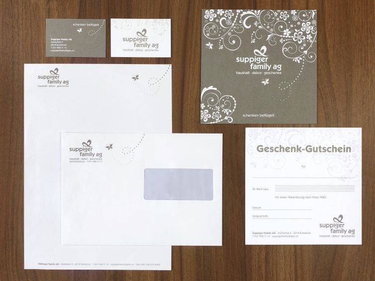 Produkte, Briefpapier, Briefbogen, Briefschaften, Geschäftsdrucksachen, Briefpapier, Kuverts, Visitenkarten, Couverts, C5, C4. C6, Wallimann Druck und Verlag AG, Beromünster Druckerei