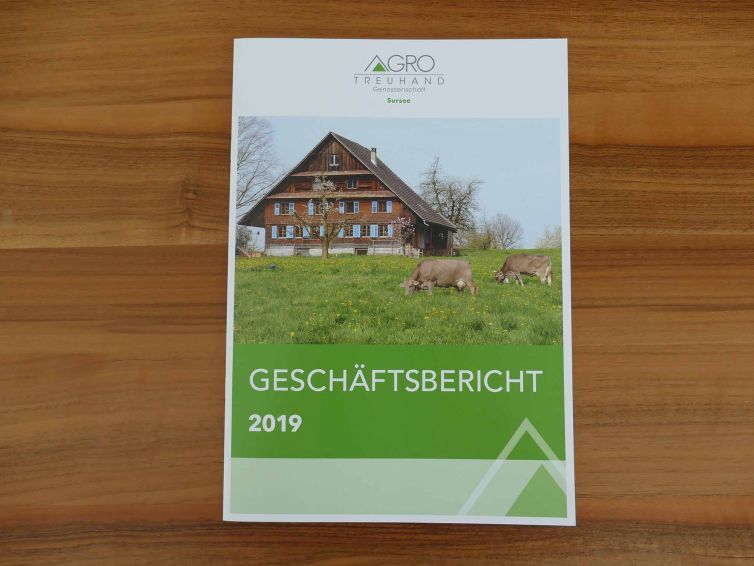 Geschäftsbericht für die AGRO Treuhand Genossenschaft in Sursee.