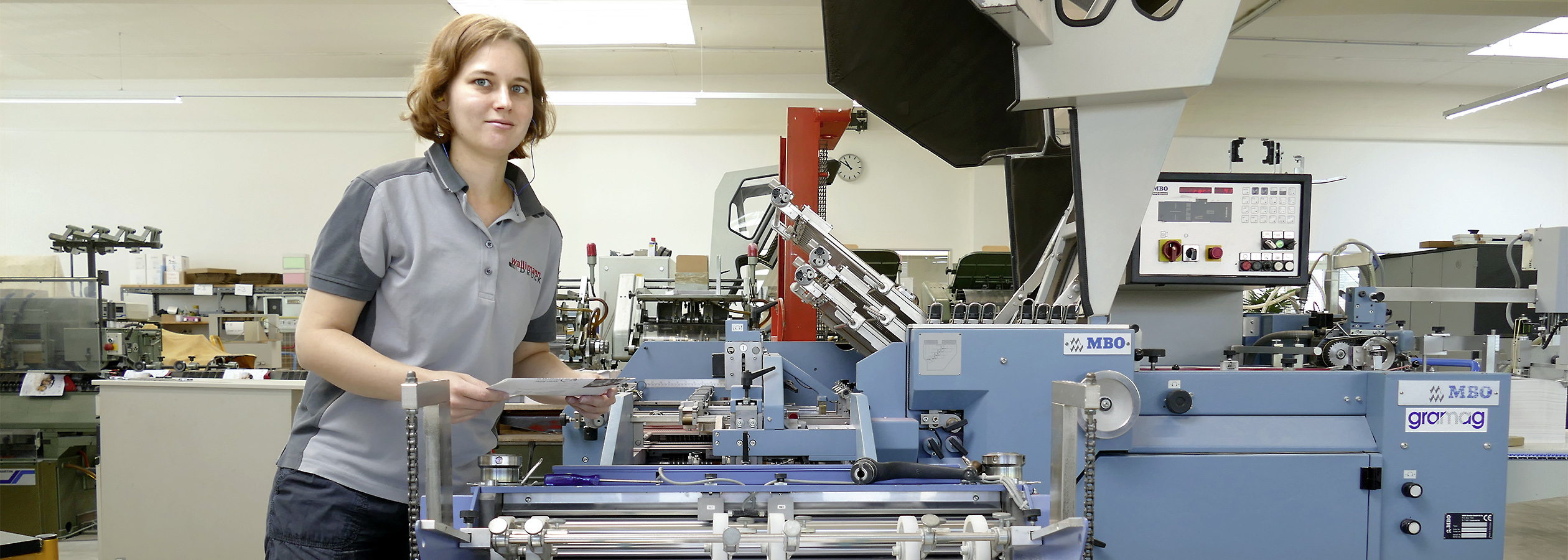 Janine Tremp Lernende Printmedienverarbeiterin bei der Wallimann Druck und Verlag AG.