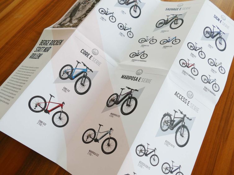 Flyer für die Serienvorstellung BiXS, Intercycle AG in Sursee.