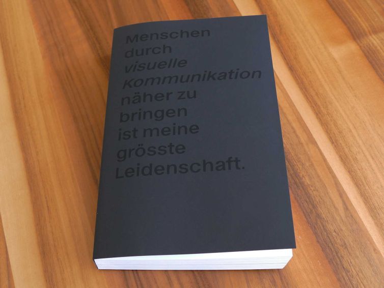 Portfoliobuch, Cover, schwarz