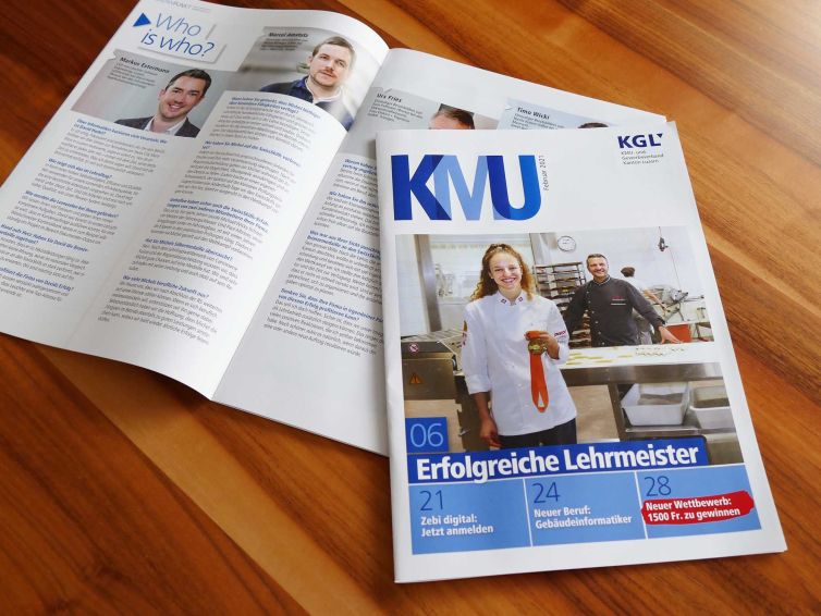 KMU, Magazin, Cover, Innenseite