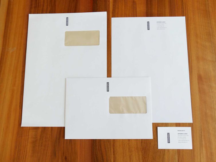 1000herz Luzern, Briefschaft, CI/CD, Kuvert, Briefblatt, Visitenkarte, Briefbogen, Geschäftsdrucksachen