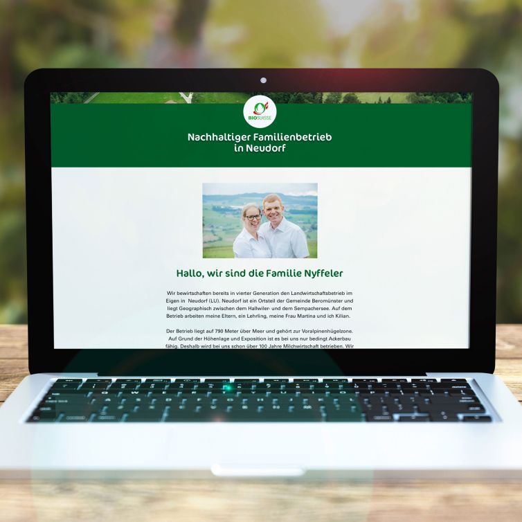 Website und Logo sind erstellt von Wallimann Druck und Verlag AG.