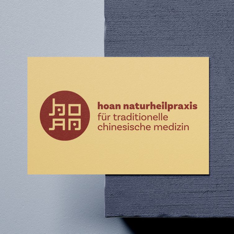 HOAN Naturheilpraxis Corporate Design und Visitenkarte