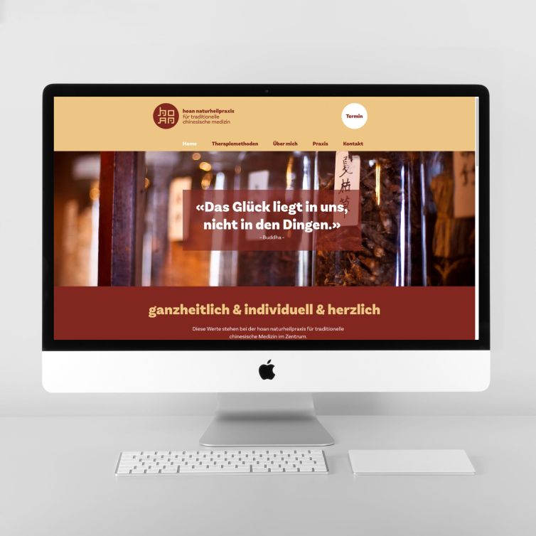 HOAN Naturheilpraxis Corporate Design, Website und Logo