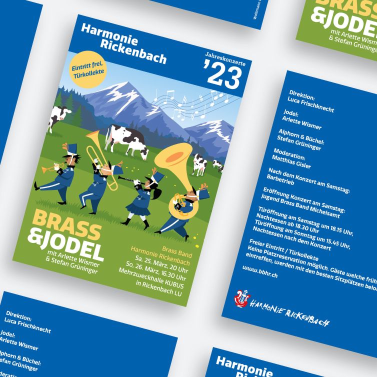 Harmonie Rickenbach Programm Jahreskonzerte mehrfach