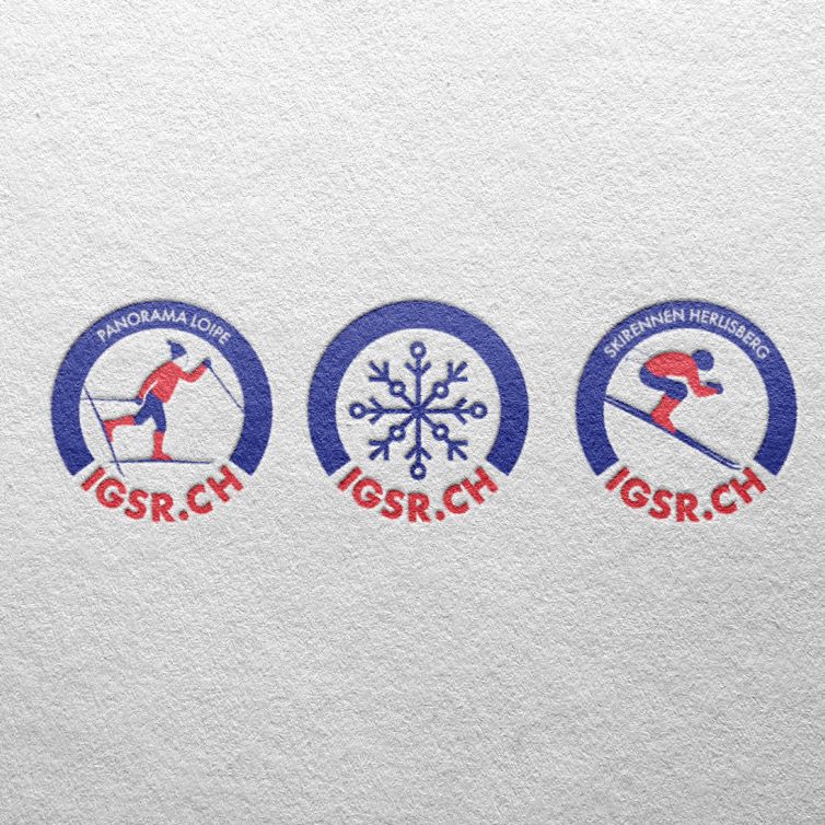 Logos Skirennen und Loipe IGSR Interessengemeinschaft Schnee Roemerswil und Herlisberg