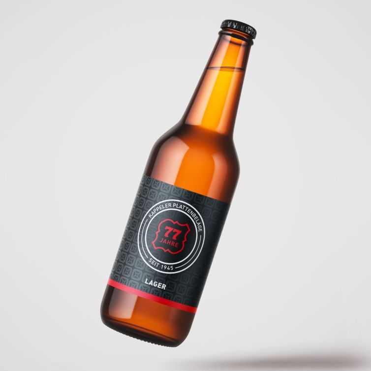 Etikette Bierflasche Kappeler Plattenbelaege